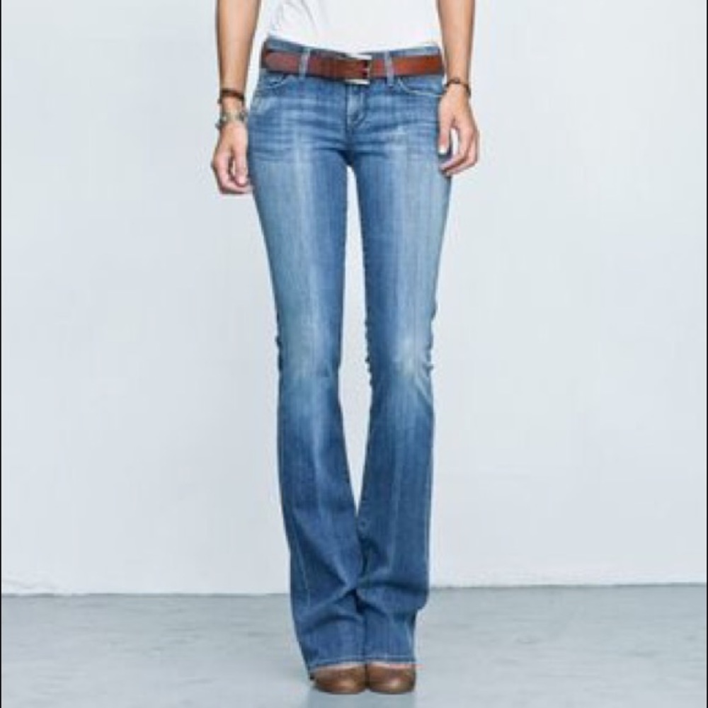 Seven7 Medium Wash Distressed Denim Jeans